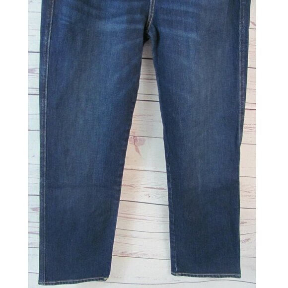 Lucky Brand Jeans Women's Size 6/28 (29 x 26) Straight Leg Mid Rise Dark Wash - Picture 5 of 10